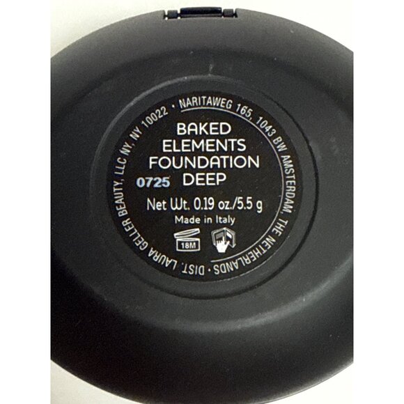 Laura Gellar Baked Elements Foundation 0725 Deep Warm Brown New in Box - Picture 8 of 8